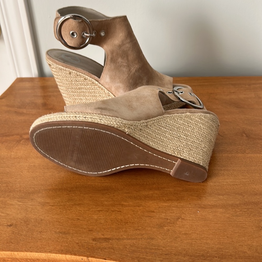 Browns/ The WishboneCollection suede wedges - Picture 2 of 4